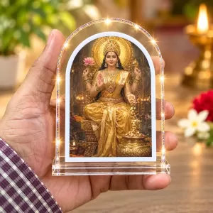 Goddess Lakshmi L Shape Acrylic Showpiece 3 X 3.5 Inch For Home, Office And Car (F175987) Goddess Lakshmi L Shape Acrylic Showpiece 3 X 3.5 Inch For Home, Office And Car (F175987)