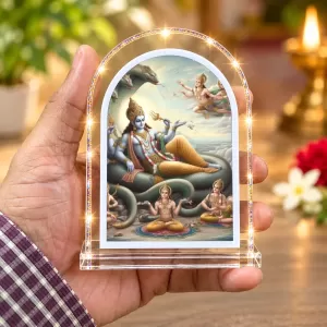 Shree Narayan L Shape Acrylic Showpiece 3 X 3.5 Inch For Home, Office And Car (F175988) Shree Narayan L Shape Acrylic Showpiece 3 X 3.5 Inch For Home, Office And Car (F175988)