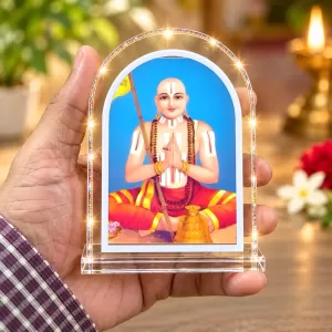 Adi Shankaracharya L Shape Acrylic Showpiece 3 X 3.5 Inch For Home, Office And Car (F175991)