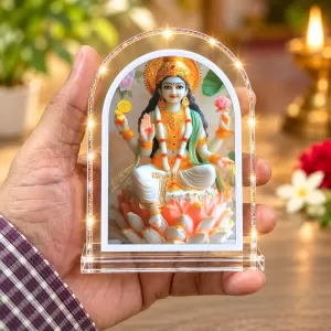 Goddess Lakshmi L Shape Acrylic Showpiece 3 X 3.5 Inch For Home, Office And Car (F175994) Goddess Lakshmi L Shape Acrylic Showpiece 3 X 3.5 Inch For Home, Office And Car (F175994)