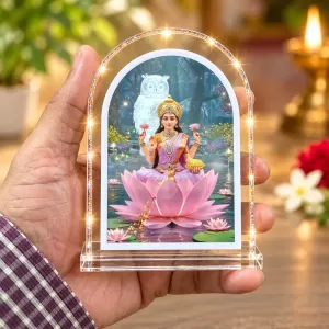 Goddess Lakshmi L Shape Acrylic Showpiece 3 X 3.5 Inch For Home, Office And Car (F175995) Goddess Lakshmi L Shape Acrylic Showpiece 3 X 3.5 Inch For Home, Office And Car (F175995)