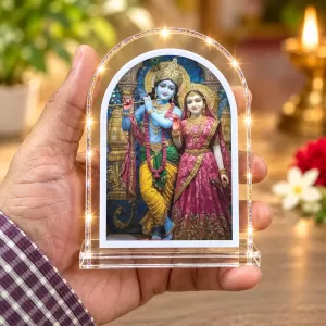 Radha Krishna L Shape Acrylic Showpiece 3 X 3.5 Inch For Home, Office And Car (F176007) Radha Krishna L Shape Acrylic Showpiece 3 X 3.5 Inch For Home, Office And Car (F176007)