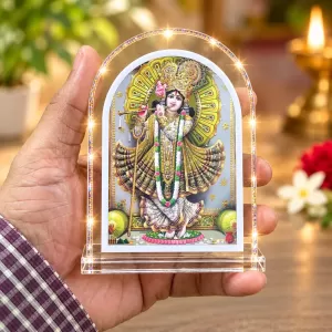 Lord Krishna L Shape Acrylic Showpiece 3 X 3.5 Inch For Home, Office And Car (F176012) Lord Krishna L Shape Acrylic Showpiece 3 X 3.5 Inch For Home, Office And Car (F176012)