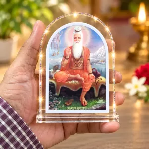 Adi Shankaracharya L Shape Acrylic Showpiece 3 X 3.5 Inch For Home, Office And Car (F176018)