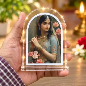 Radha L Shape Acrylic Showpiece 3 X 3.5 Inch For Home, Office And Car (F176019)