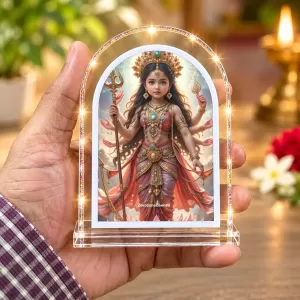 Durga Maa L Shape Acrylic Showpiece 3 X 3.5 Inch For Home, Office And Car (F176029) Durga Maa L Shape Acrylic Showpiece 3 X 3.5 Inch For Home, Office And Car (F176029)