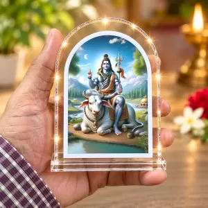 Lord Shiva L Shape Acrylic Showpiece 3 X 3.5 Inch For Home, Office And Car (F176033) Lord Shiva L Shape Acrylic Showpiece 3 X 3.5 Inch For Home, Office And Car (F176033)