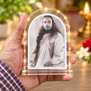 Paramahansa Yogananda L Shape Acrylic Showpiece 3 X 3.5 Inch For Home, Office And Car (F176042) Paramahansa Yogananda L Shape Acrylic Showpiece 3 X 3.5 Inch For Home, Office And Car (F176042)