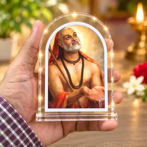 Adi Shankaracharya L Shape Acrylic Showpiece 3 X 3.5 Inch For Home, Office And Car (F176044)