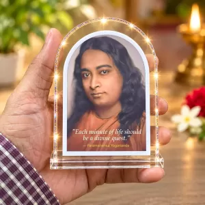 Paramahansa Yogananda L Shape Acrylic Showpiece 3 X 3.5 Inch For Home, Office And Car (F176048) Paramahansa Yogananda L Shape Acrylic Showpiece 3 X 3.5 Inch For Home, Office And Car (F176048)