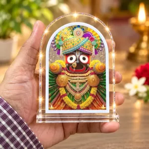 Lord Jagannath L Shape Acrylic Showpiece 3 X 3.5 Inch For Home, Office And Car (F176061) Lord Jagannath L Shape Acrylic Showpiece 3 X 3.5 Inch For Home, Office And Car (F176061)