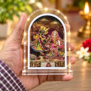 Radha Krishna L Shape Acrylic Showpiece 3 X 3.5 Inch For Home, Office And Car (F176062) Radha Krishna L Shape Acrylic Showpiece 3 X 3.5 Inch For Home, Office And Car (F176062)