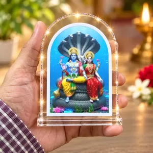 Lakshmi Narayan L Shape Acrylic Showpiece 3 X 3.5 Inch For Home, Office And Car (F176067) Lakshmi Narayan L Shape Acrylic Showpiece 3 X 3.5 Inch For Home, Office And Car (F176067)