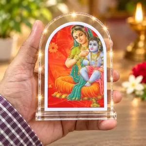 Yashoda Krishna L Shape Acrylic Showpiece 3 X 3.5 Inch For Home, Office And Car (F176077) Yashoda Krishna L Shape Acrylic Showpiece 3 X 3.5 Inch For Home, Office And Car (F176077)