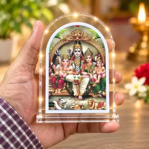Shiv Family L Shape Acrylic Showpiece 3 X 3.5 Inch For Home, Office And Car (F176082) Shiv Family L Shape Acrylic Showpiece 3 X 3.5 Inch For Home, Office And Car (F176082)