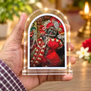 Lord Krishna L Shape Acrylic Showpiece 3 X 3.5 Inch For Home, Office And Car (F176089) Lord Krishna L Shape Acrylic Showpiece 3 X 3.5 Inch For Home, Office And Car (F176089)