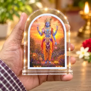 Lord Vishnu L Shape Acrylic Showpiece 3 X 3.5 Inch For Home, Office And Car (F176095) Lord Vishnu L Shape Acrylic Showpiece 3 X 3.5 Inch For Home, Office And Car (F176095)