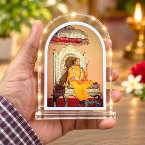 Jagadguru Kripalu Maharaj L Shape Acrylic Showpiece 3 X 3.5 Inch For Home, Office And Car (F176106) Jagadguru Kripalu Maharaj L Shape Acrylic Showpiece 3 X 3.5 Inch For Home, Office And Car (F176106)