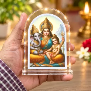 Maa Durga L Shape Acrylic Showpiece 3 X 3.5 Inch For Home, Office And Car (F176128) Maa Durga L Shape Acrylic Showpiece 3 X 3.5 Inch For Home, Office And Car (F176128)