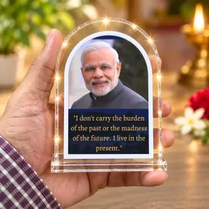 Narendra Modi L Shape Acrylic Showpiece 3 X 3.5 Inch For Home, Office And Car (F176129) Narendra Modi L Shape Acrylic Showpiece 3 X 3.5 Inch For Home, Office And Car (F176129)