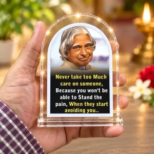A. P. J. Abdul Kalam L Shape Acrylic Showpiece 3 X 3.5 Inch For Home, Office And Car (F176130) A. P. J. Abdul Kalam L Shape Acrylic Showpiece 3 X 3.5 Inch For Home, Office And Car (F176130)