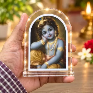 Lord Krishna L Shape Acrylic Showpiece 3 X 3.5 Inch For Home, Office And Car (F176132) Lord Krishna L Shape Acrylic Showpiece 3 X 3.5 Inch For Home, Office And Car (F176132)