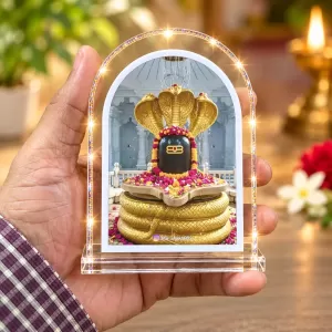 Shiva Lingam L Shape Acrylic Showpiece 3 X 3.5 Inch For Home, Office And Car (F176140)