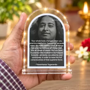 Paramahansa Yogananda L Shape Acrylic Showpiece 3 X 3.5 Inch For Home, Office And Car (F176155) Paramahansa Yogananda L Shape Acrylic Showpiece 3 X 3.5 Inch For Home, Office And Car (F176155)