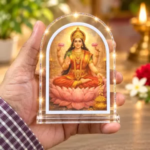 Goddess Lakshmi L Shape Acrylic Showpiece 3 X 3.5 Inch For Home, Office And Car (F176160) Goddess Lakshmi L Shape Acrylic Showpiece 3 X 3.5 Inch For Home, Office And Car (F176160)