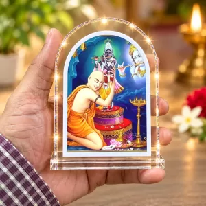 Shree Chaitannya L Shape Acrylic Showpiece 3 X 3.5 Inch For Home, Office And Car (F176161) Shree Chaitannya L Shape Acrylic Showpiece 3 X 3.5 Inch For Home, Office And Car (F176161)