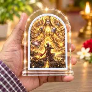 Lord L Shape Acrylic Showpiece 3 X 3.5 Inch For Home, Office And Car (F176162)