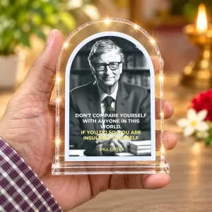 Bill Gates L Shape Acrylic Showpiece 3 X 3.5 Inch For Home, Office And Car (F176173) Bill Gates L Shape Acrylic Showpiece 3 X 3.5 Inch For Home, Office And Car (F176173)