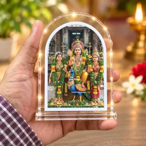 Lord Murugan L Shape Acrylic Showpiece 3 X 3.5 Inch For Home, Office And Car (F176178) Lord Murugan L Shape Acrylic Showpiece 3 X 3.5 Inch For Home, Office And Car (F176178)