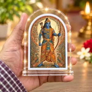 Lord Rama L Shape Acrylic Showpiece 3 X 3.5 Inch For Home, Office And Car (F176200) Lord Rama L Shape Acrylic Showpiece 3 X 3.5 Inch For Home, Office And Car (F176200)