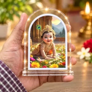 Lord Krishna L Shape Acrylic Showpiece 3 X 3.5 Inch For Home, Office And Car (F176207) Lord Krishna L Shape Acrylic Showpiece 3 X 3.5 Inch For Home, Office And Car (F176207)