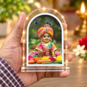 Lord Krishna L Shape Acrylic Showpiece 3 X 3.5 Inch For Home, Office And Car (F176221) Lord Krishna L Shape Acrylic Showpiece 3 X 3.5 Inch For Home, Office And Car (F176221)