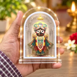Lord Jagannath L Shape Acrylic Showpiece 3 X 3.5 Inch For Home, Office And Car (F176224) Lord Jagannath L Shape Acrylic Showpiece 3 X 3.5 Inch For Home, Office And Car (F176224)