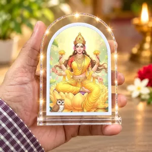 Goddess Lakshmi L Shape Acrylic Showpiece 3 X 3.5 Inch For Home, Office And Car (F176227) Goddess Lakshmi L Shape Acrylic Showpiece 3 X 3.5 Inch For Home, Office And Car (F176227)