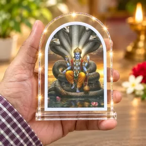 Lord Vishnu L Shape Acrylic Showpiece 3 X 3.5 Inch For Home, Office And Car (F176241) Lord Vishnu L Shape Acrylic Showpiece 3 X 3.5 Inch For Home, Office And Car (F176241)