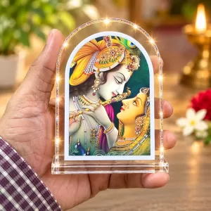 Radha Krishna L Shape Acrylic Showpiece 3 X 3.5 Inch For Home, Office And Car (F176243) Radha Krishna L Shape Acrylic Showpiece 3 X 3.5 Inch For Home, Office And Car (F176243)