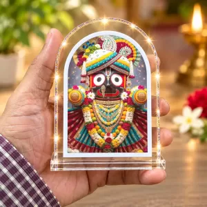 Lord Jagannath L Shape Acrylic Showpiece 3 X 3.5 Inch For Home, Office And Car (F176261) Lord Jagannath L Shape Acrylic Showpiece 3 X 3.5 Inch For Home, Office And Car (F176261)
