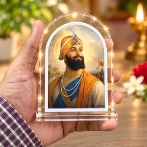 Guru Gobind Singh L Shape Acrylic Showpiece 3 X 3.5 Inch For Home, Office And Car (F176266) Guru Gobind Singh L Shape Acrylic Showpiece 3 X 3.5 Inch For Home, Office And Car (F176266)