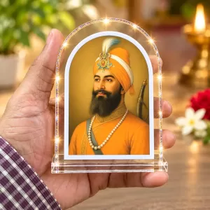 Guru Gobind Singh L Shape Acrylic Showpiece 3 X 3.5 Inch For Home, Office And Car (F176275) Guru Gobind Singh L Shape Acrylic Showpiece 3 X 3.5 Inch For Home, Office And Car (F176275)