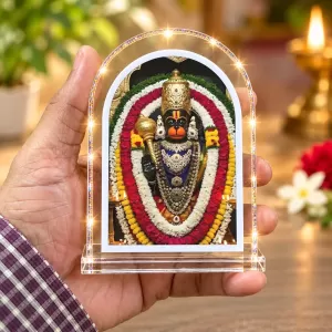 Hanuman L Shape Acrylic Showpiece 3 X 3.5 Inch For Home, Office And Car (F176278)