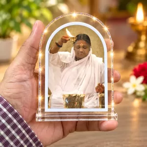 Mata Amritanandamayi L Shape Acrylic Showpiece 3 X 3.5 Inch For Home, Office And Car (F176284) Mata Amritanandamayi L Shape Acrylic Showpiece 3 X 3.5 Inch For Home, Office And Car (F176284)