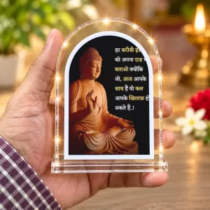 Buddha L Shape Acrylic Showpiece 3 X 3.5 Inch For Home, Office And Car (F176288) Buddha L Shape Acrylic Showpiece 3 X 3.5 Inch For Home, Office And Car (F176288)