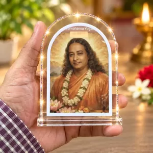 Paramahansa Yogananda L Shape Acrylic Showpiece 3 X 3.5 Inch For Home, Office And Car (F176289) Paramahansa Yogananda L Shape Acrylic Showpiece 3 X 3.5 Inch For Home, Office And Car (F176289)
