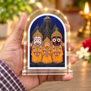 Lord Jagannath L Shape Acrylic Showpiece 3 X 3.5 Inch For Home, Office And Car (F176290) Lord Jagannath L Shape Acrylic Showpiece 3 X 3.5 Inch For Home, Office And Car (F176290)