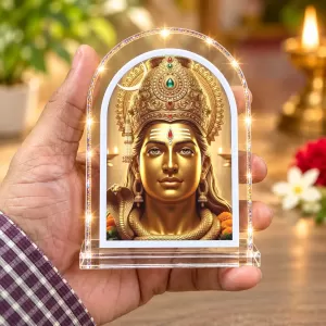 Lord Shiva L Shape Acrylic Showpiece 3 X 3.5 Inch For Home, Office And Car (F176308)