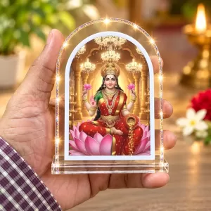 Goddess Lakshmi L Shape Acrylic Showpiece 3 X 3.5 Inch For Home, Office And Car (F176311) Goddess Lakshmi L Shape Acrylic Showpiece 3 X 3.5 Inch For Home, Office And Car (F176311)